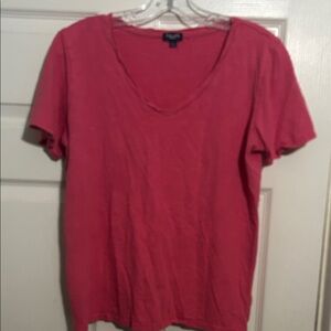 Splendid Coral‎ Short Sleeve V-Neck Tee